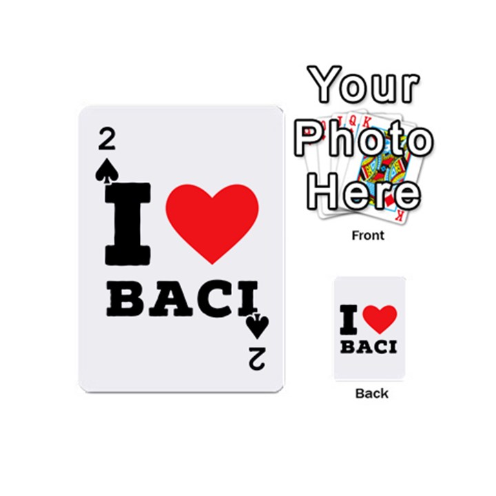 I love baci  Playing Cards 54 Designs (Mini)