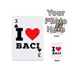 I love baci  Playing Cards 54 Designs (Mini) Front - Spade3