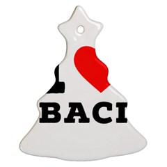 I Love Baci  Christmas Tree Ornament (two Sides)