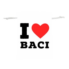 I Love Baci  Lightweight Drawstring Pouch (m) by ilovewhateva