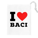 I love baci  Drawstring Pouch (5XL) Front