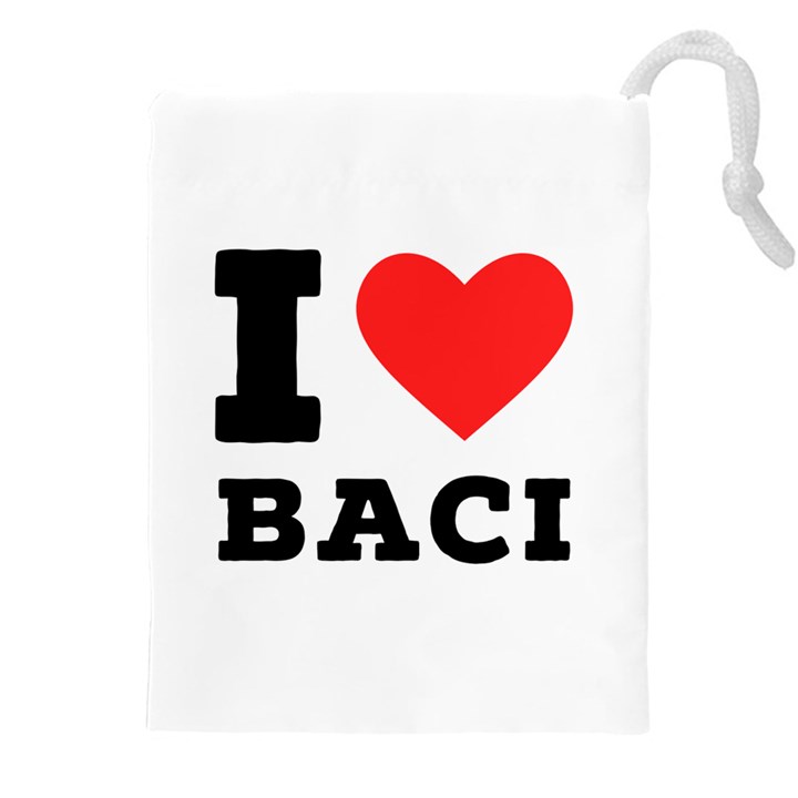 I love baci  Drawstring Pouch (5XL)