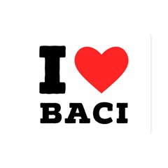 I Love Baci  Premium Plush Fleece Blanket (mini) by ilovewhateva