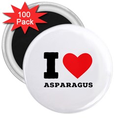 I Love Asparagus  3  Magnets (100 Pack) by ilovewhateva