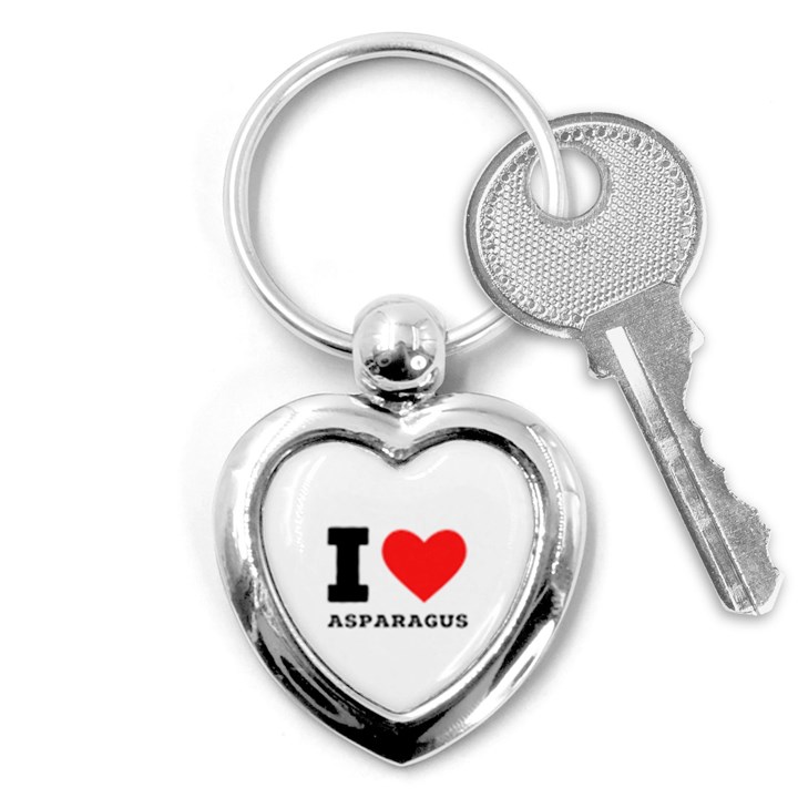 I love asparagus  Key Chain (Heart)