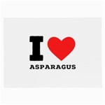 I love asparagus  Large Glasses Cloth Front