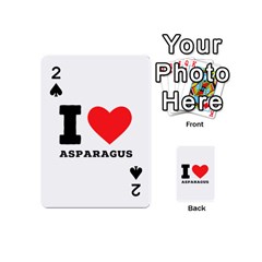 I Love Asparagus  Playing Cards 54 Designs (mini) by ilovewhateva