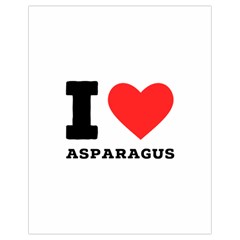 I Love Asparagus  Drawstring Bag (small) by ilovewhateva