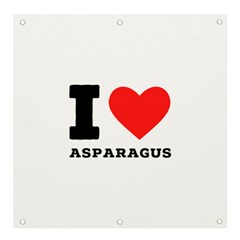 I Love Asparagus  Banner And Sign 4  X 4  by ilovewhateva