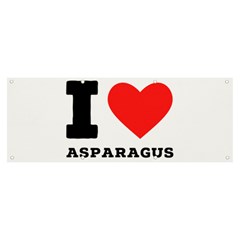 I Love Asparagus  Banner And Sign 8  X 3  by ilovewhateva