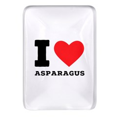 I Love Asparagus  Rectangular Glass Fridge Magnet (4 Pack) by ilovewhateva