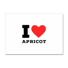 I Love Apricot  Sticker A4 (100 Pack) by ilovewhateva