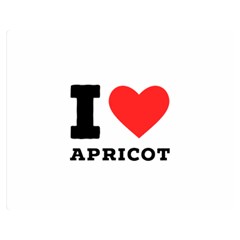 I Love Apricot  Premium Plush Fleece Blanket (medium) by ilovewhateva