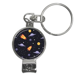 Cosmos Rockets Spaceships Ufos Nail Clippers Key Chain by Cowasu