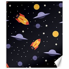 Cosmos Rockets Spaceships Ufos Canvas 20  X 24  by Cowasu