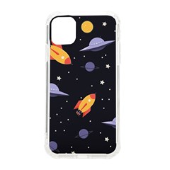 Cosmos Rockets Spaceships Ufos Iphone 11 Tpu Uv Print Case by Cowasu