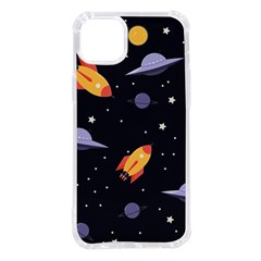 Cosmos Rockets Spaceships Ufos Iphone 14 Plus Tpu Uv Print Case