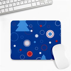 Christmas Pattern Tree Design Small Mousepad by Cowasu