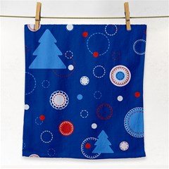 Christmas Pattern Tree Design Face Towel