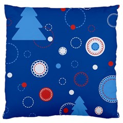 Christmas Pattern Tree Design Large Cushion Case (one Side) by Cowasu