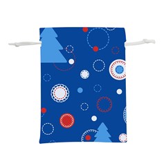 Christmas Pattern Tree Design Lightweight Drawstring Pouch (s) by Cowasu