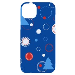 Christmas Pattern Tree Design Iphone 14 Plus Black Uv Print Case by Cowasu