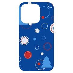 Christmas Pattern Tree Design Iphone 14 Pro Black Uv Print Case by Cowasu