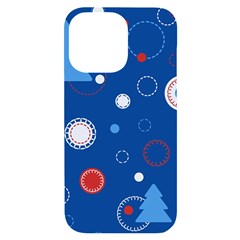 Christmas Pattern Tree Design Iphone 14 Pro Max Black Uv Print Case