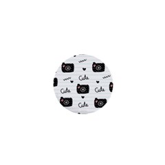 Cute Cameras Doodles Hand Drawn 1  Mini Magnets by Cowasu