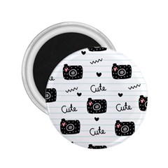 Cute Cameras Doodles Hand Drawn 2 25  Magnets by Cowasu