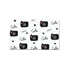 Cute Cameras Doodles Hand Drawn Sticker (rectangular) by Cowasu