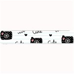 Cute Cameras Doodles Hand Drawn Small Bar Mat 24 x4  Bar Mat