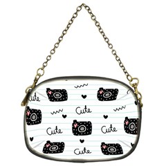 Cute Cameras Doodles Hand Drawn Chain Purse (one Side) by Cowasu