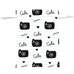 Cute Cameras Doodles Hand Drawn Lightweight Drawstring Pouch (xl) by Cowasu