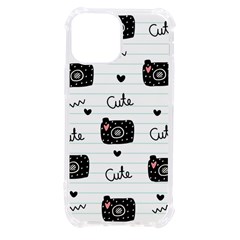 Cute Cameras Doodles Hand Drawn Iphone 13 Mini Tpu Uv Print Case