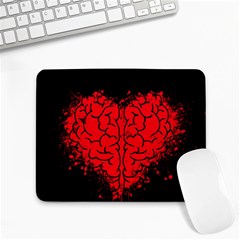 Heart Brain Mind Psychology Doubt Small Mousepad by Cowasu