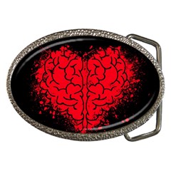 Heart Brain Mind Psychology Doubt Belt Buckles