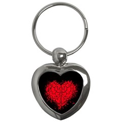 Heart Brain Mind Psychology Doubt Key Chain (heart) by Cowasu