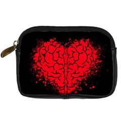 Heart Brain Mind Psychology Doubt Digital Camera Leather Case by Cowasu