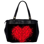 Heart Brain Mind Psychology Doubt Oversize Office Handbag (2 Sides) Back