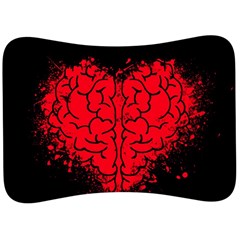 Heart Brain Mind Psychology Doubt Velour Seat Head Rest Cushion by Cowasu