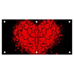 Heart Brain Mind Psychology Doubt Banner and Sign 6  x 3  Front