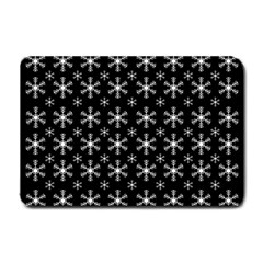 Snowflakes Background Pattern Small Doormat