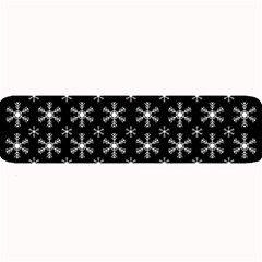 Snowflakes Background Pattern Large Bar Mat