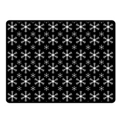 Snowflakes Background Pattern Two Sides Fleece Blanket (Small)