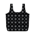 Snowflakes Background Pattern Full Print Recycle Bag (M) Front