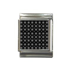 Snowflakes Background Pattern Italian Charm (13mm) by Cowasu