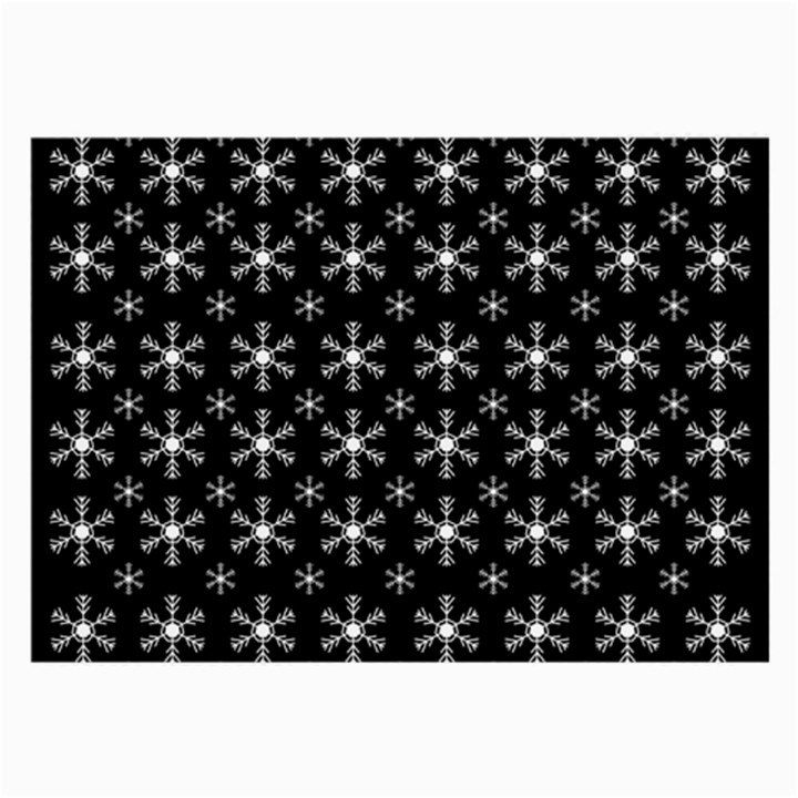 Snowflakes Background Pattern Large Glasses Cloth (2 Sides)