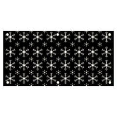 Snowflakes Background Pattern Banner and Sign 6  x 3 