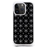 Snowflakes Background Pattern iPhone 14 Pro TPU UV Print Case Front